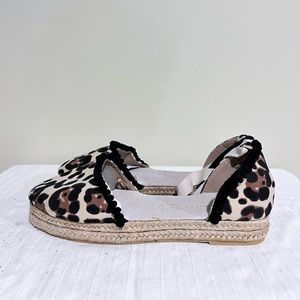 Atmosphere leopard espadrilles flats
